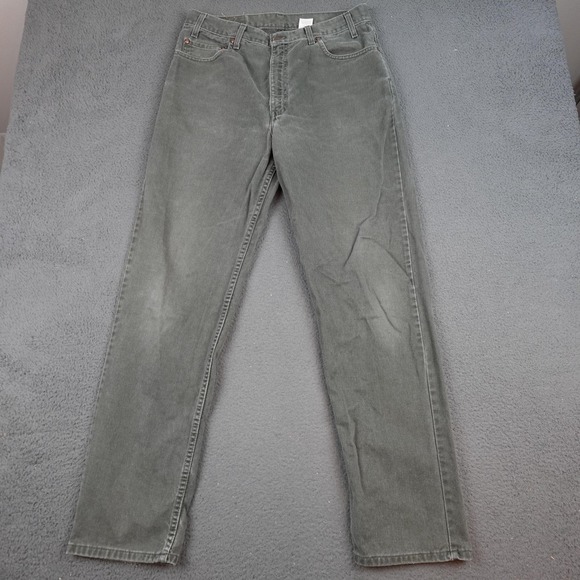 Vintage Levis 540 Jeans Mens 36x32 Green Relaxed Fit Denim Zip Fly Five Pocket - Picture 1 of 11